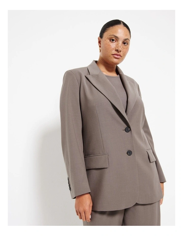 Masculine Blazer in Mouse