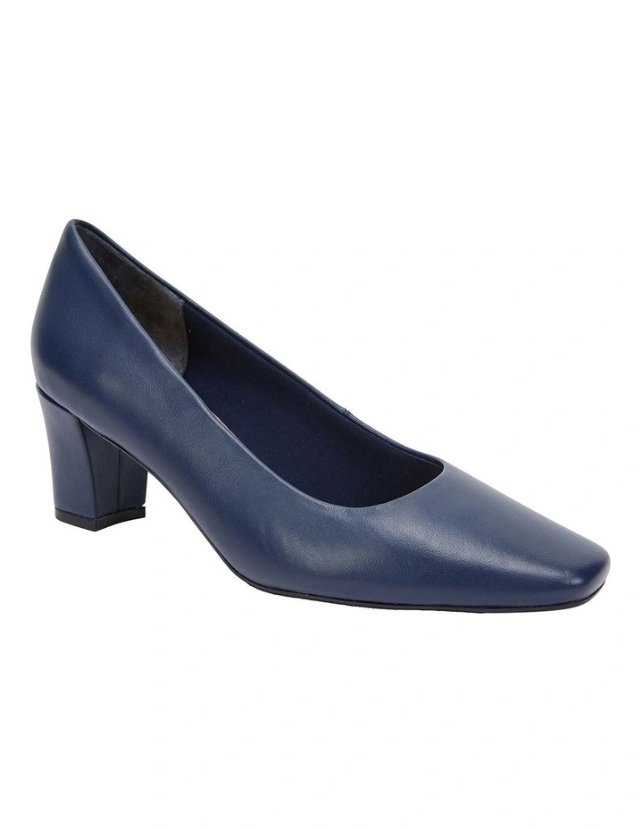 Nicole Navy Glove Heeled Shoes