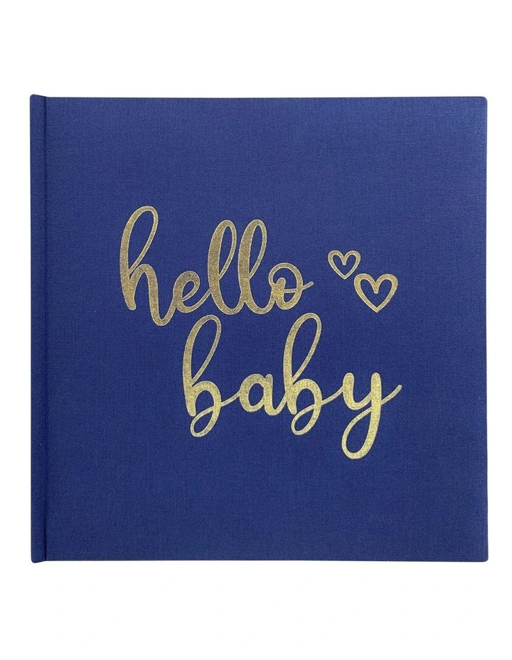 Hello Baby Photo Album 200 Photo Capacity in Navy