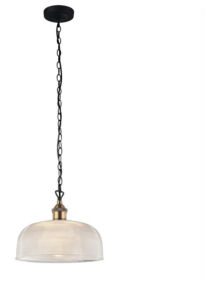 Maison 27 Halophane Glass Pendant Light Clear