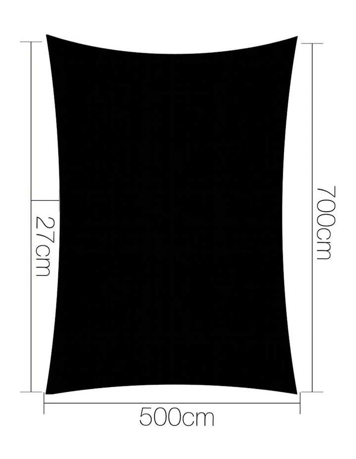 Sun Shade Sail Cloth Canopy in Black