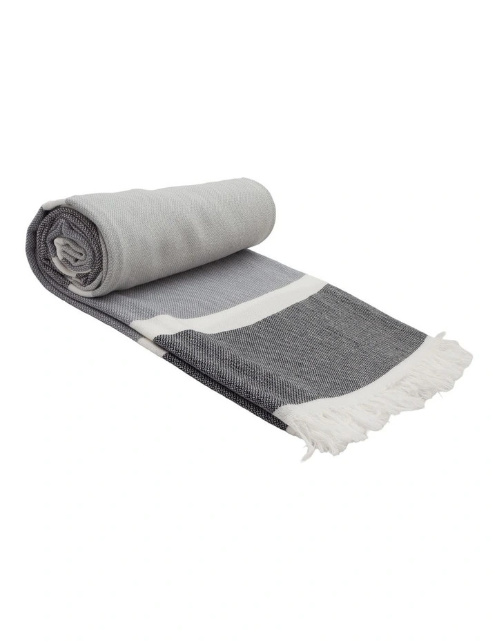 Cotton Beach Towel in Monochrome