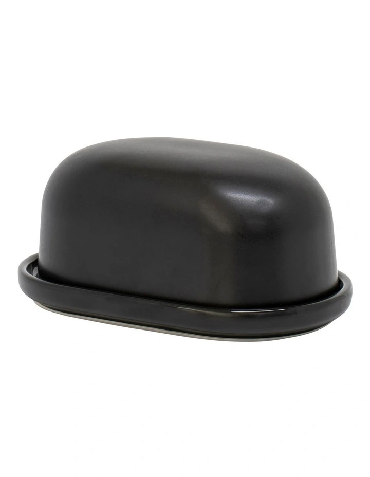 Industry Butter Dish 17x10.5x8cm in Black