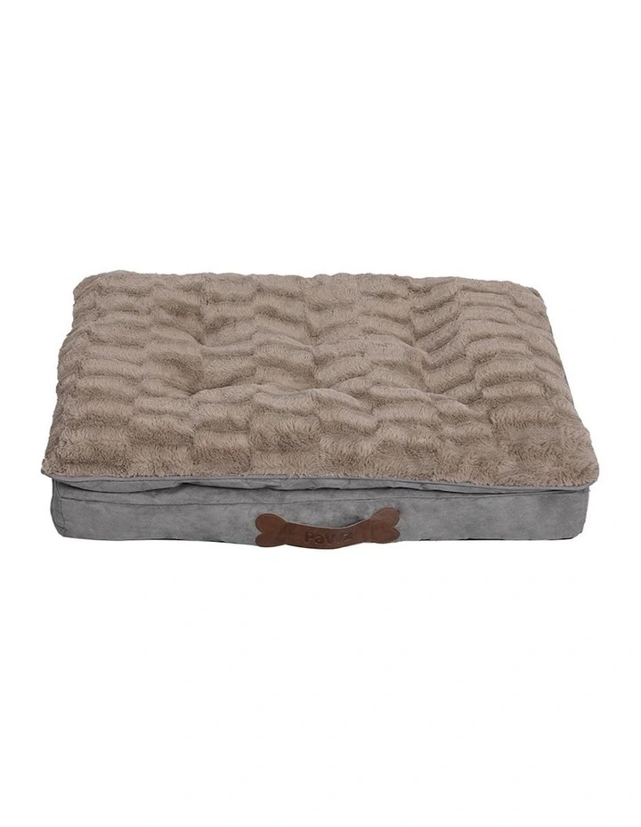 Washable Orthopedic Memory Foam Pet Calming Bed XL in Khaki