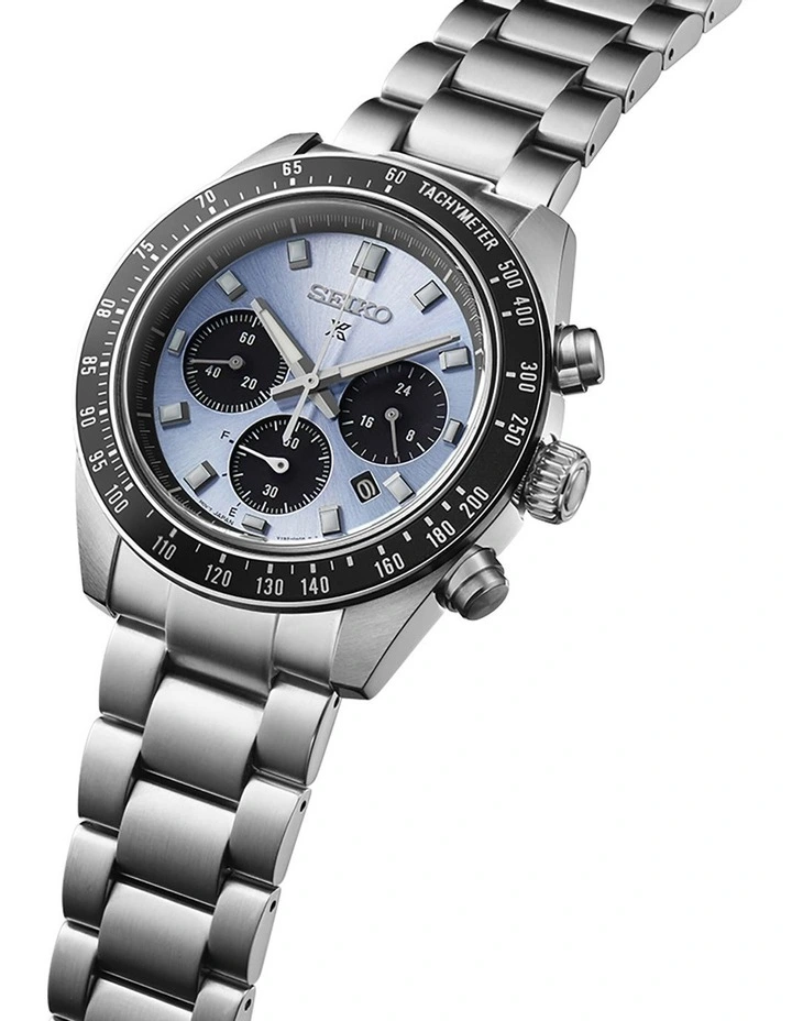 Prospex Crystal Trophy Speed Timer SSC935P Watch in Silver/Black