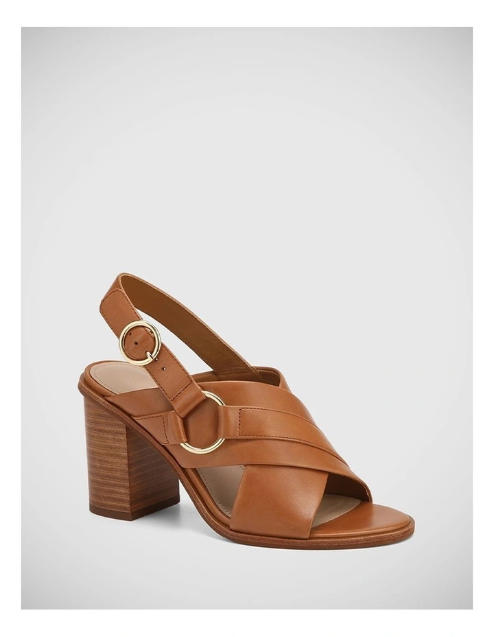 Fiorella Leather Sandal in Tan
