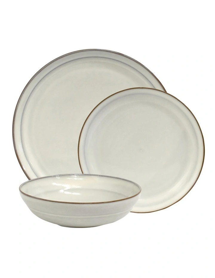 Clover Dinner Set 12 Piece in Natural