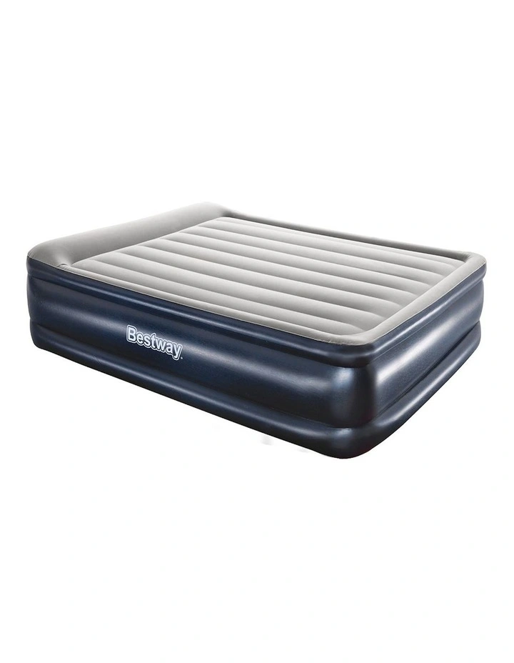 Inflatable Queen Size Camping Air Bed in Multi
