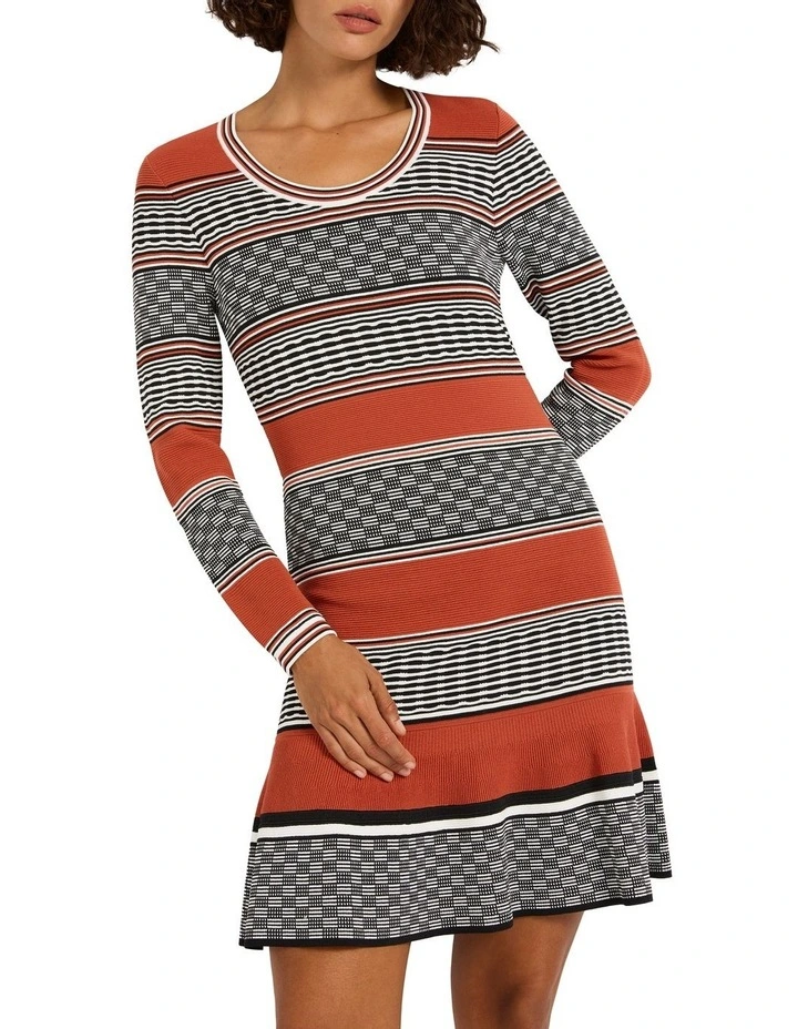 Stella Knit Dress in Dawn Stripe