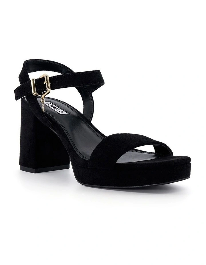 Motive Heeled Sandal in Silver