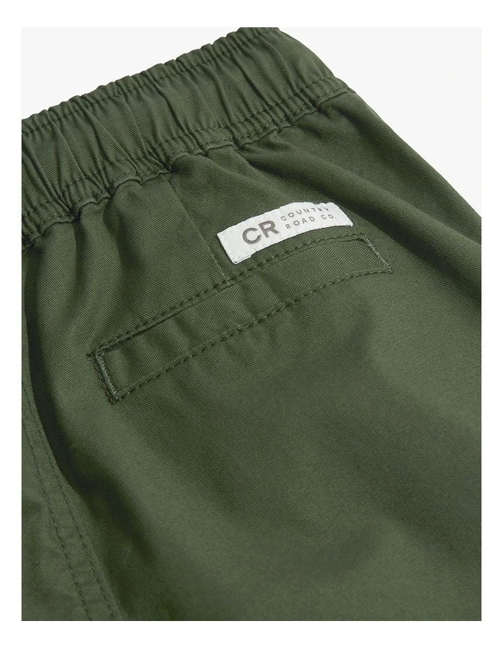 Organically Grown Cotton Cargo Pant in Kale