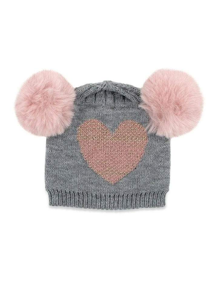 Cora Mini Beanie in Grey