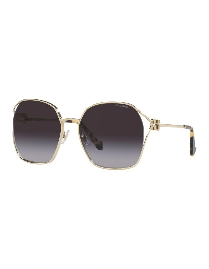 MU 52WS Gold Sunglasses