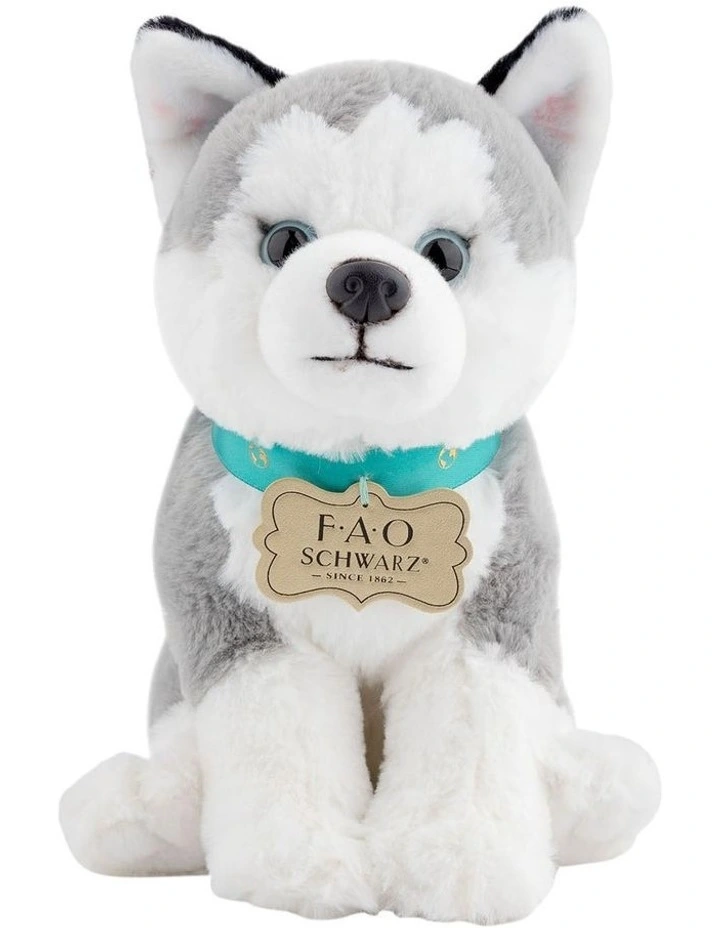 Recycled Bottle Husky Plush Toy 25cm