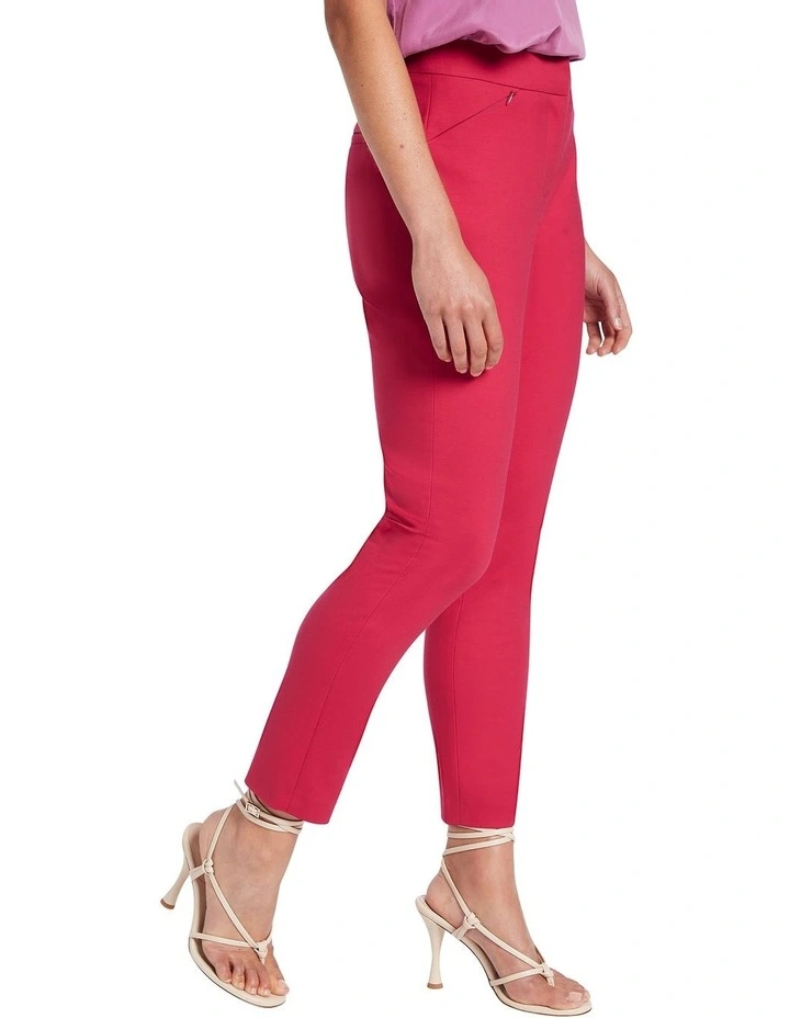 Sarah Compact Cotton Pant in Jam