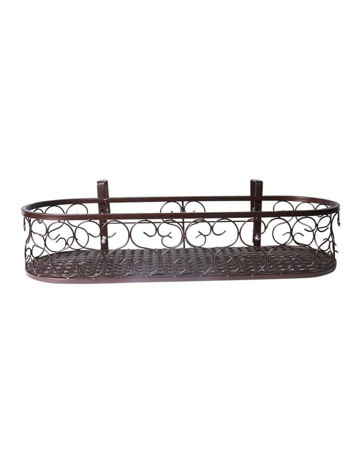 Outdoor Indoor Hanging Flower Plant Stand in Brown