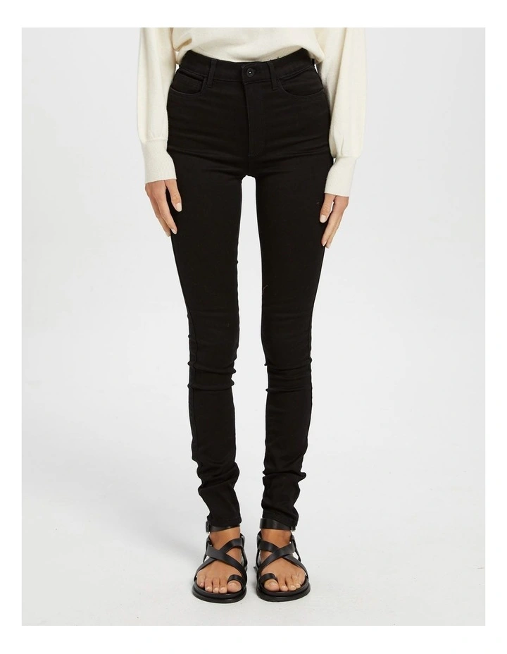 Royal High Rise Skinny Jean in Black