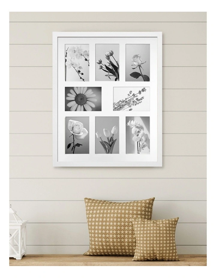 Decorator Photo Frame 40x50/10x15 cm in White