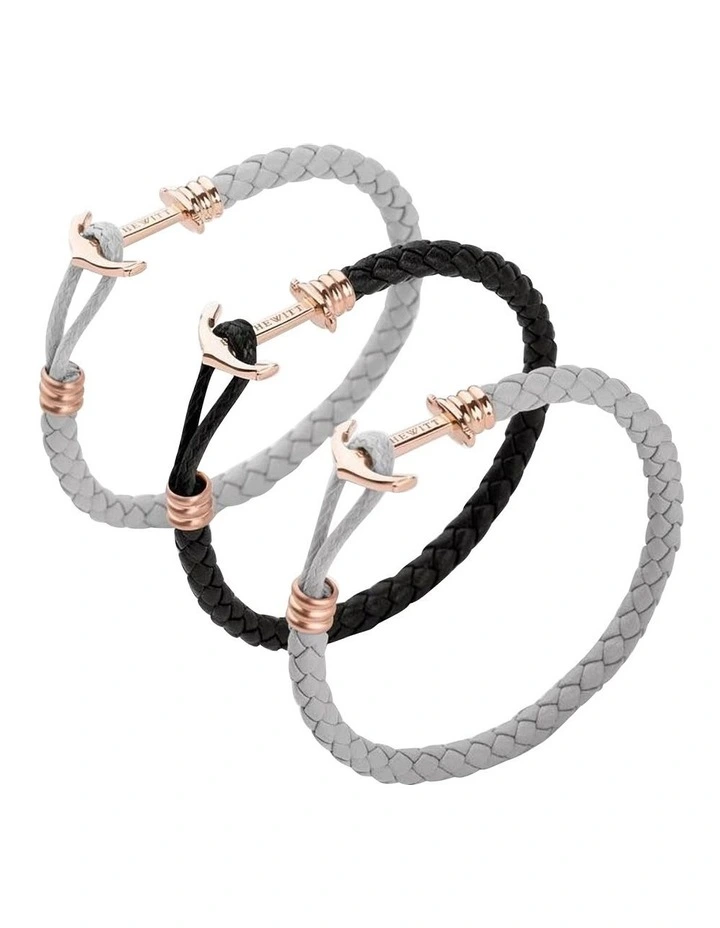 Phrep Lite Grey Leather Bracelet PH-PHL-L-R-Gr-L