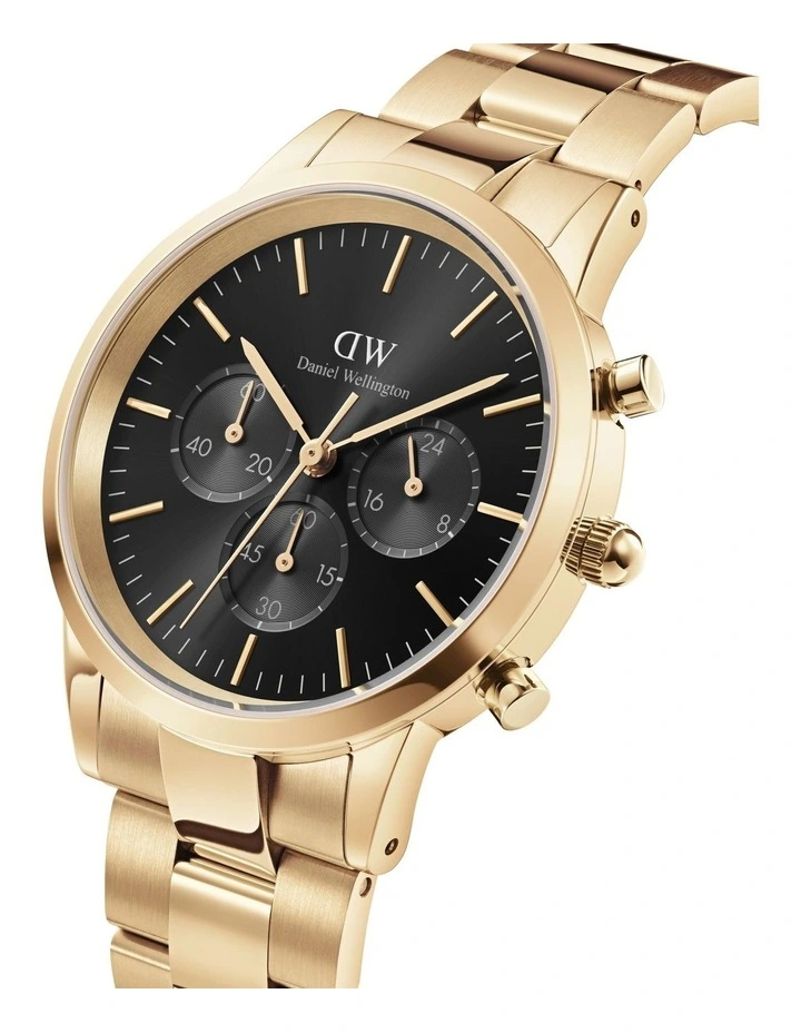 Iconic 42mm Evergold Chronograph Watch in Gold