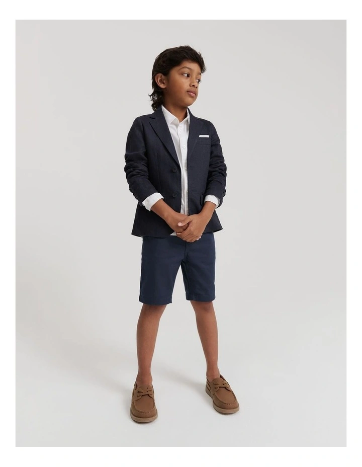 Tonal Blazer in Navy