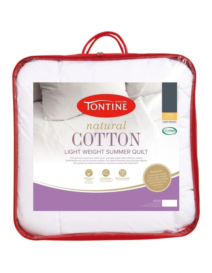 Natural Cotton Quilt White