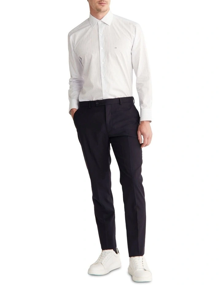 Slim Long Sleeves Shirt in White