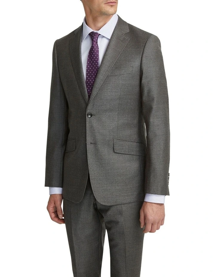 New Hopkins Wool Suit Jacket in Ash