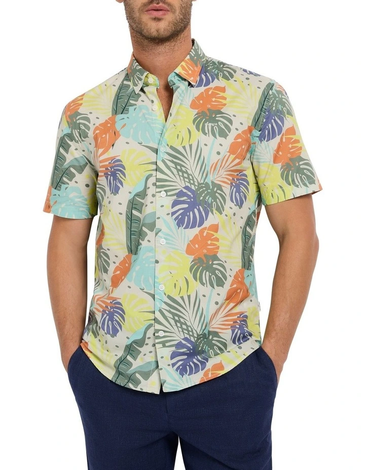 Plant A Kiss Shirt in Mineral Multi
