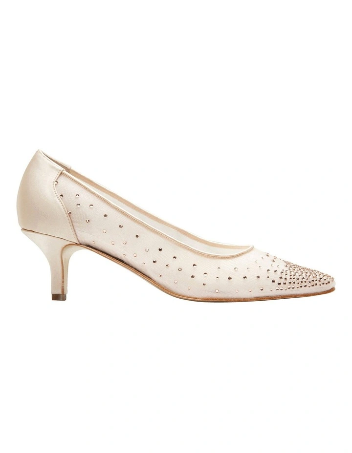 Spritz Baby Pink Satin Pump