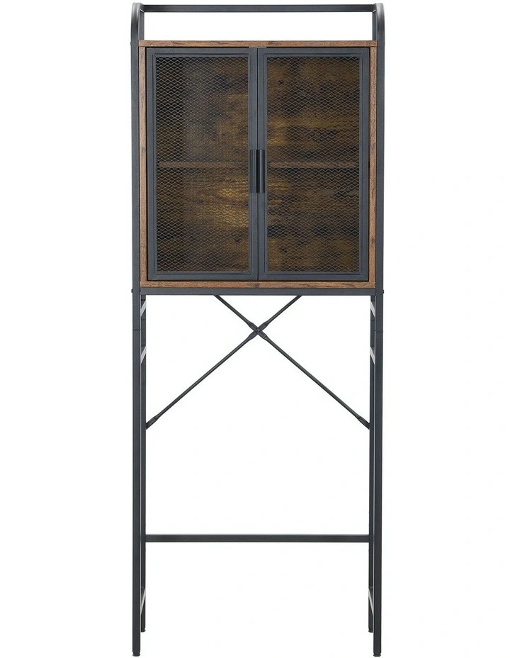 Industrial Bathroom Cabinet in Brown