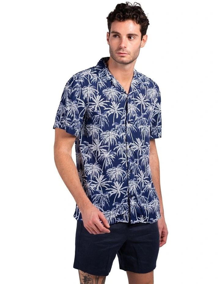 Palm Springs Bamboo Shirt in Blue