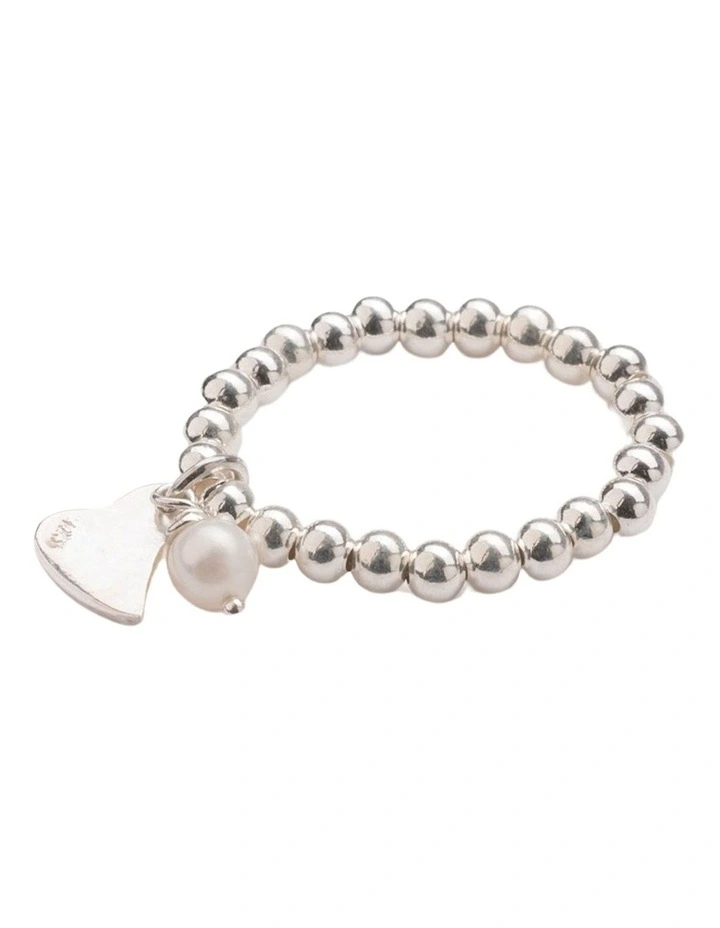 Bambi Ball Ring With Charms in Silver