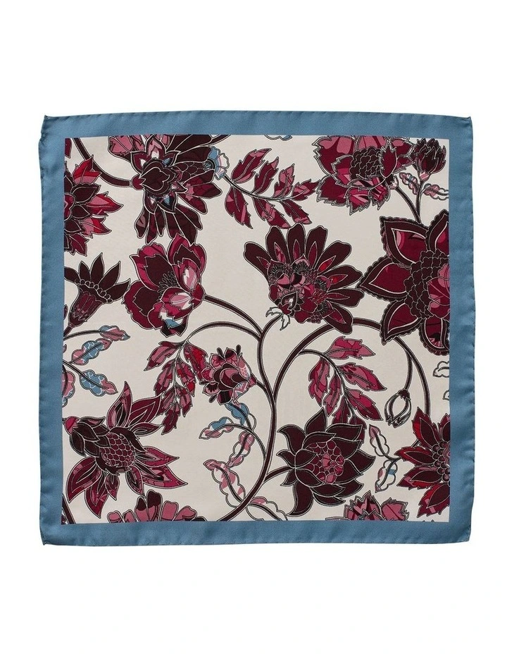 Grandiflora Silk Pochette in Wine