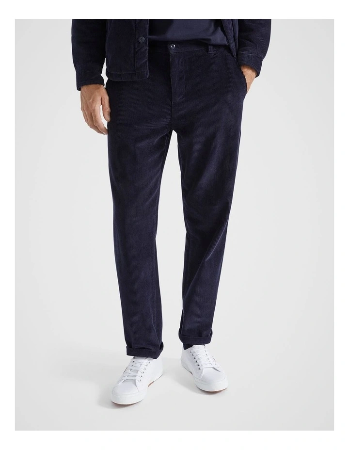 Cord Pant in Midnight Blue