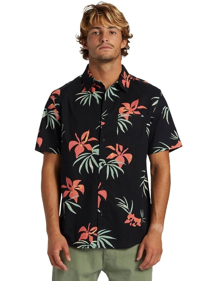 Apero Classic Short Sleeve Shirt in Black