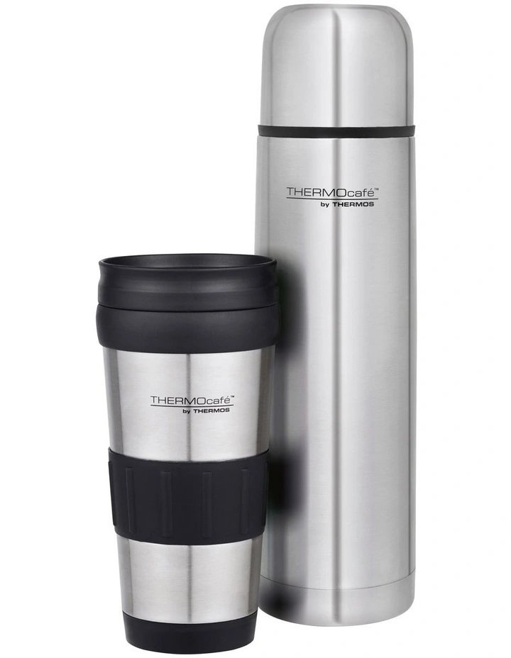 Combo Pack 1L Slimline Vac Flask & 420ml Tumbler