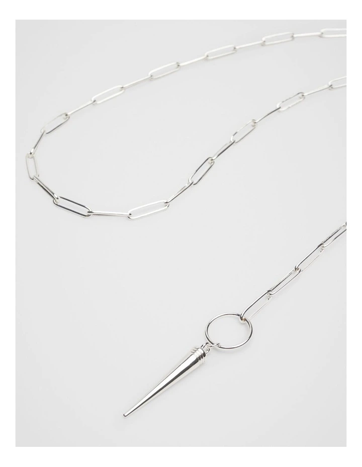Double Layer Necklace in Silver