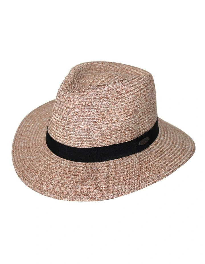 Pana Mate Flexibraid Fedora Hat in Wheat