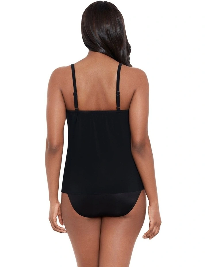 Rock Solid Allura Underwire Tankini Top in Black