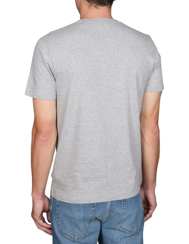 Logo T-shirt in Grey Melange