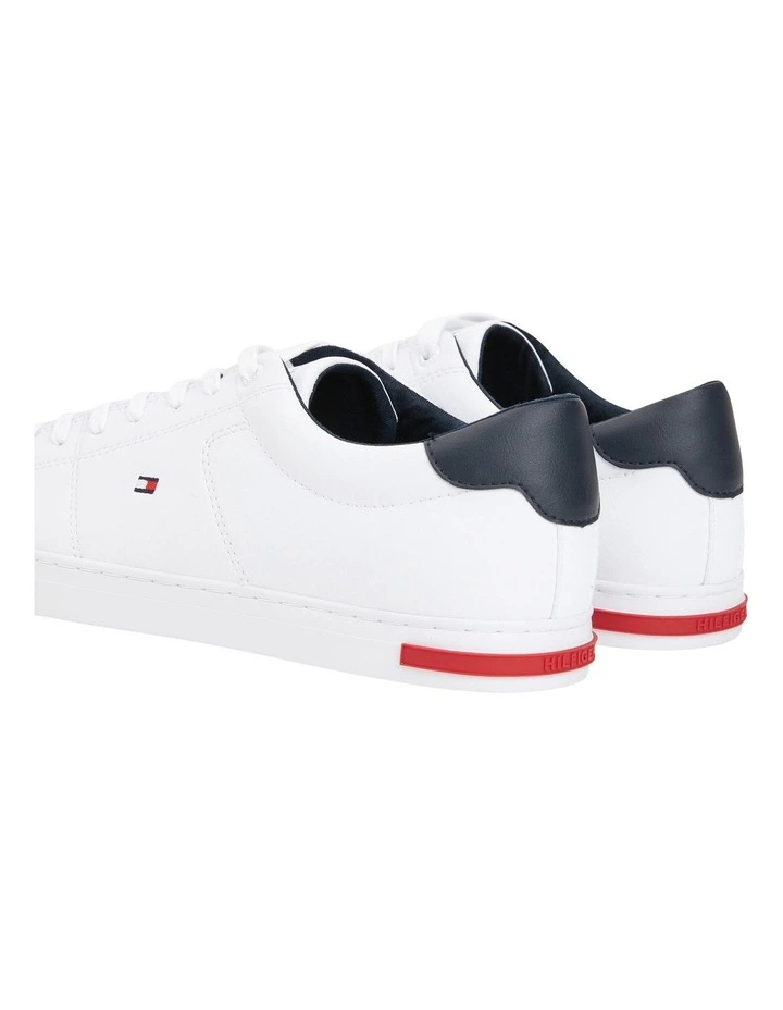 Essential Leather Lace-Up Trainers Shoe in White