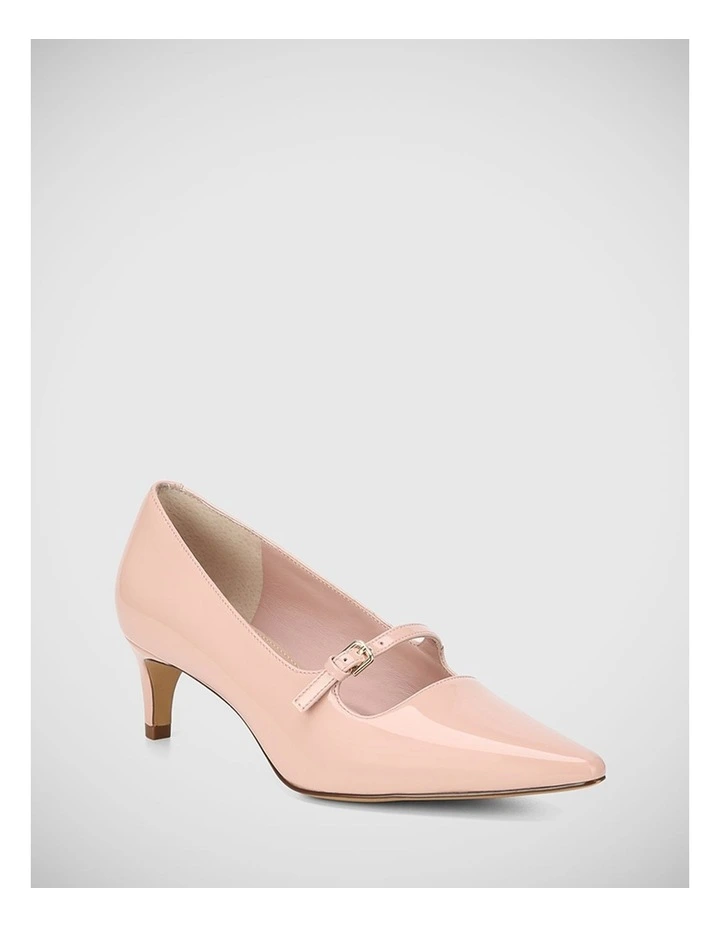 Jennie Patent Leather Pump in Blush