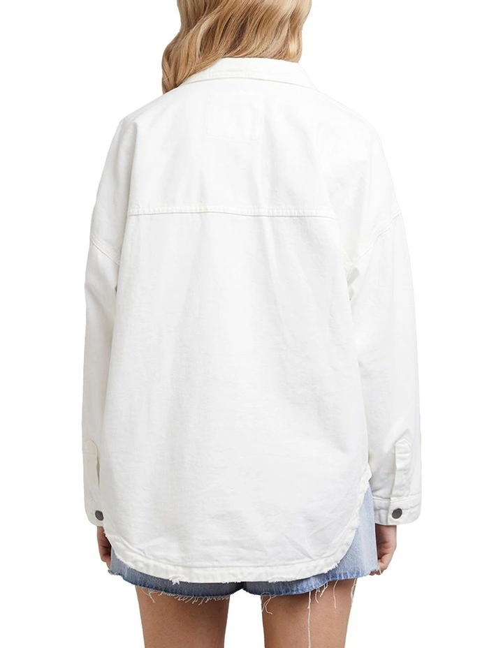 Dale Shacket in Vintage White