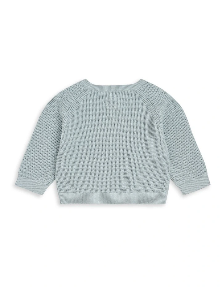 The Summit Raglan Knit Top (000-2 years) in Pd Duck Egg