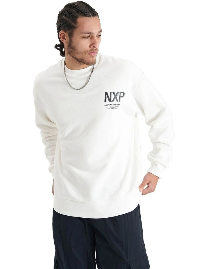 Federation Heavy Relaxed Sweater in Natural White
