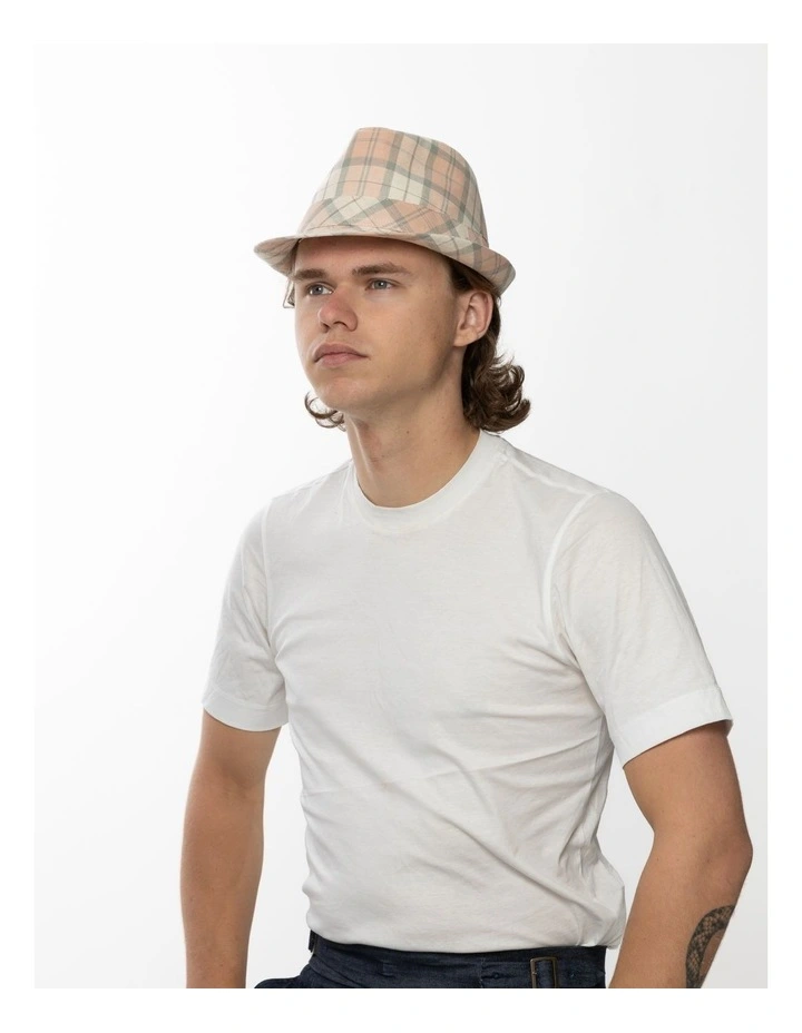 Kahuna Linen Trilby in Pink