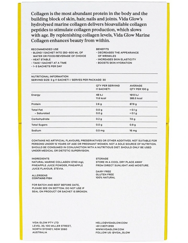 Pineapple Natural Marine Collagen Powder