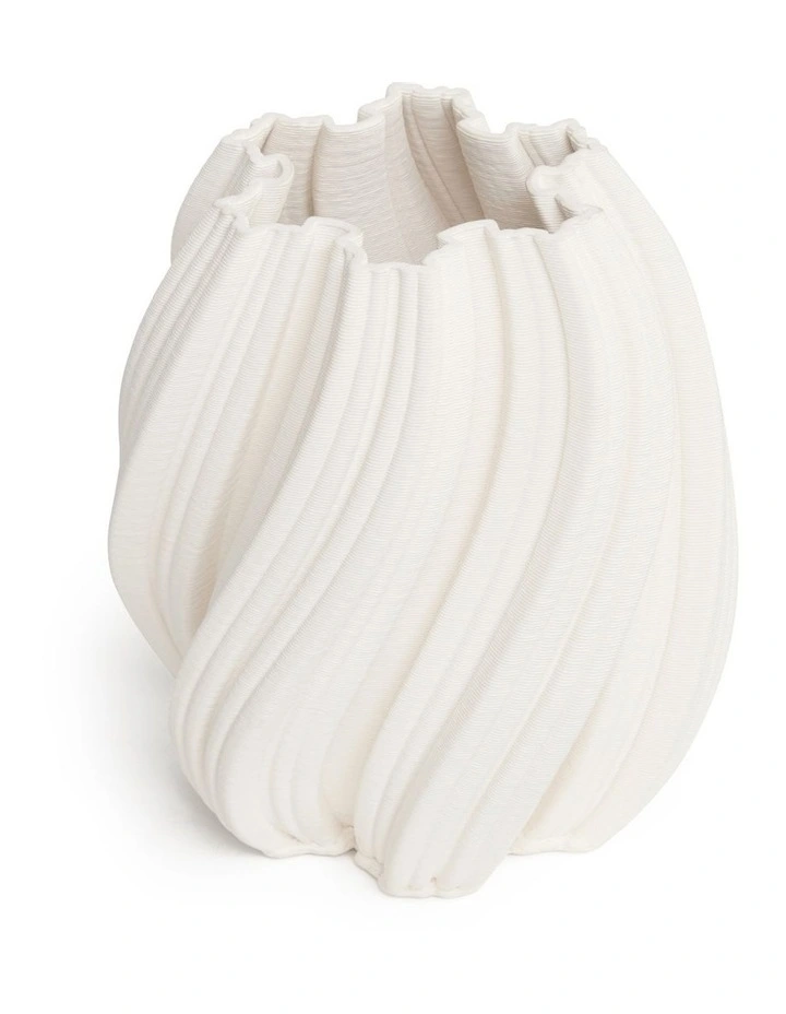 Emma Vase 21cm in White