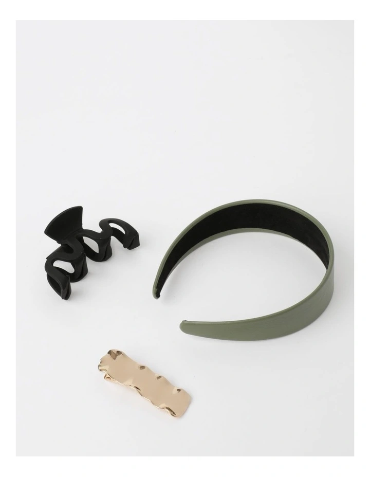 Hair Accessory Gift Pack in Khaki